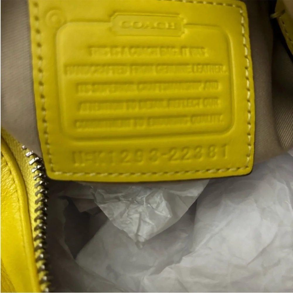 Coach Legacy Corteney Yellow Leather Shoulder/crossbody6 Bag - Picture 11 of 13